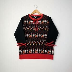 Unique Vintage X Hello Kitty Christmas Swoosie Fair Isle Sweater Sz XS #0271 NWT